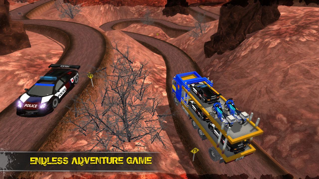 OffRoad Police Transporter Truck Games截图3