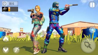 Paintball battle Royale 3D Battleground Gun Fire截图4