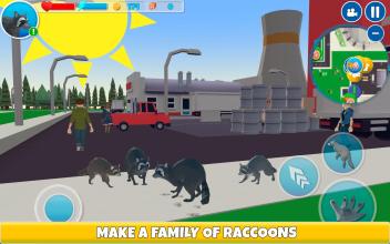 Raccoon Adventure City Simulator 3D截图3