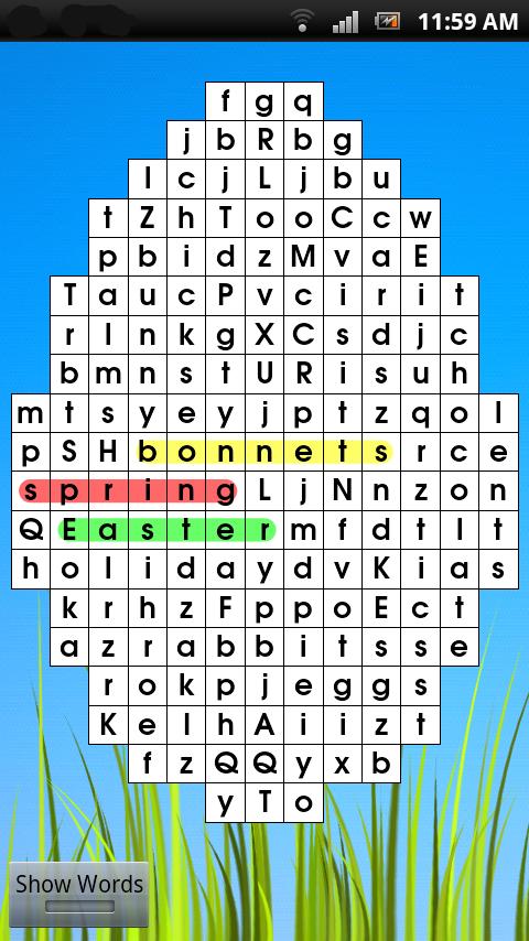 Word Search Mobile Demo截图1