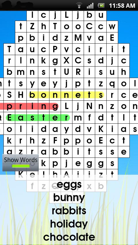 Word Search Mobile Demo截图2