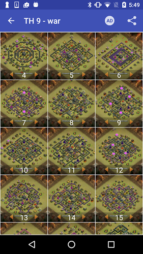 Maps of Coc TH9截图3