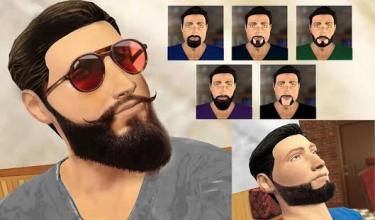 Barber Shop Mustache and Beard Styles Shaving Game截图1