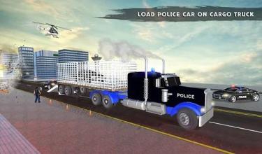 US Police Robot Transport Truck Driving Games截图1