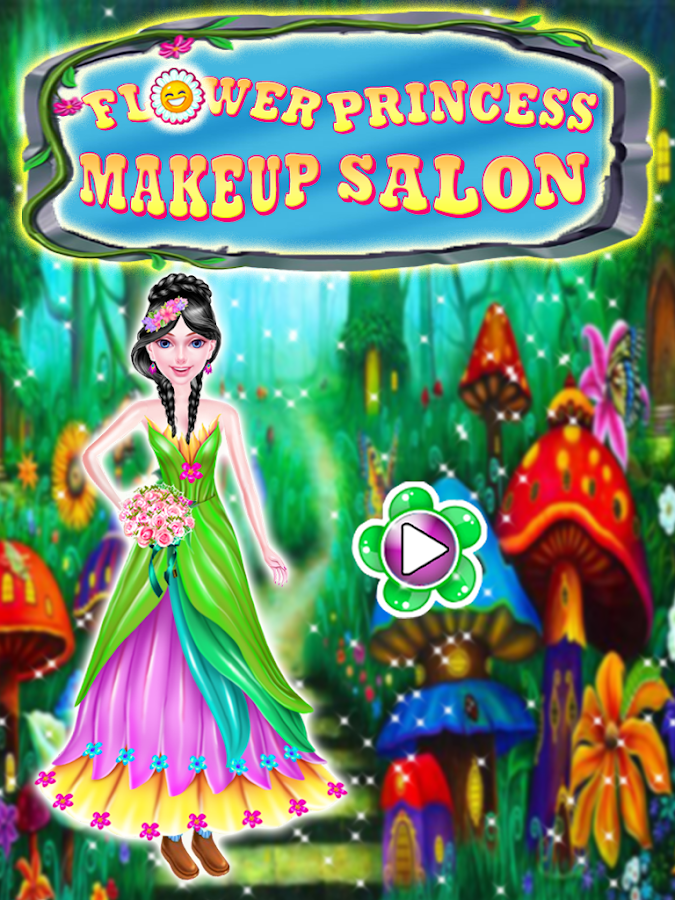 Flower Girl - Princess Makeup Salon Games截图5