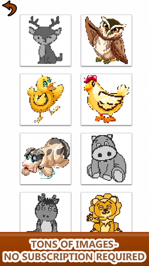 Animals Color by Number-Pixel Art Sandbox Coloring截图4