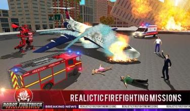 Firefighter Real Robot Rescue Fire Truck Simulator截图3