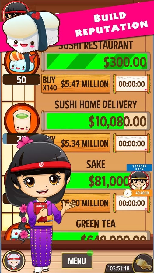 Sushi Tycoon - Idle Game截图5