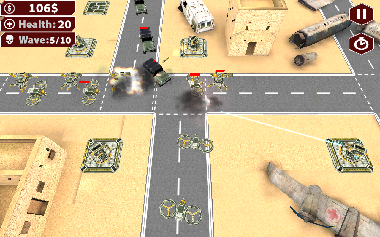 Tower Defense 3D Desert Strike截图3