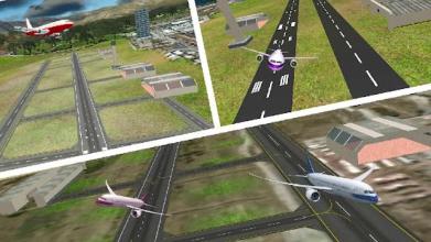 Airplane Flight Simulator 3D City Flying Aviation截图2