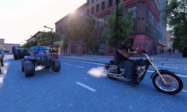 US Police ATV Quad Bike: City Gangster Chase Games截图2