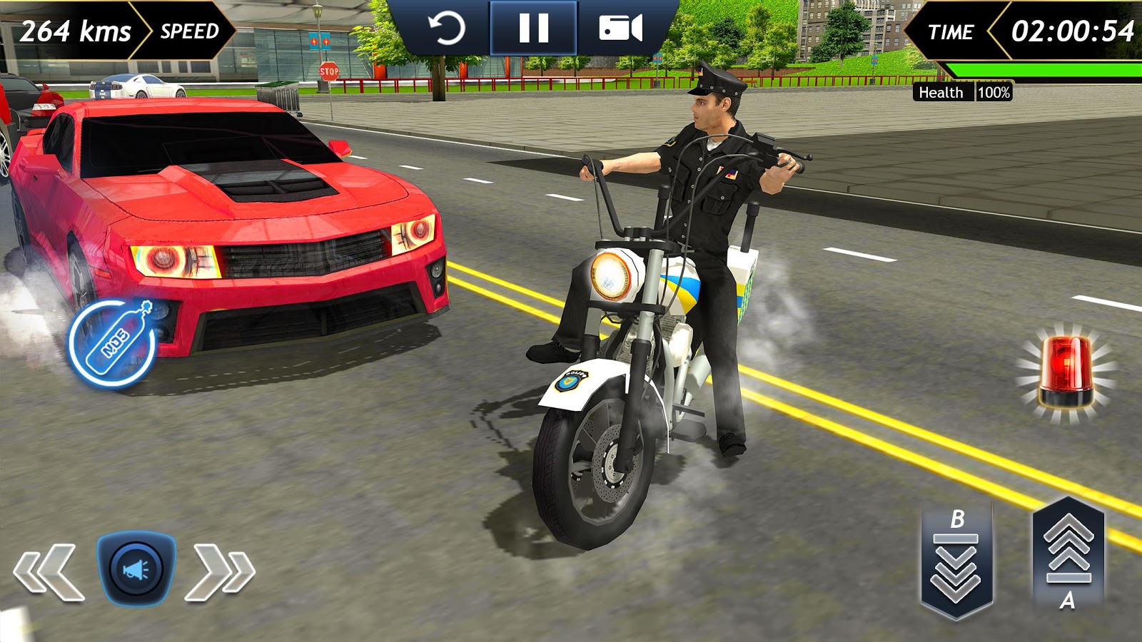 警察自行车赛车免费 - Police Bike Racing Free截图3