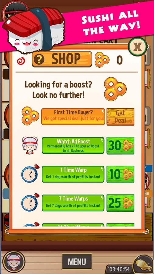 Sushi Tycoon - Idle Game截图2