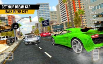 Racing in Highway Car 2018: City Traffic Top Racer截图3