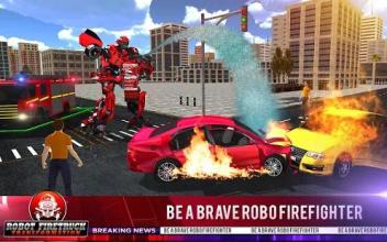 Firefighter Real Robot Rescue Fire Truck Simulator截图5