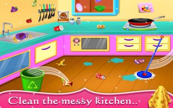 My Baby Doll House - Tea Party & Cleaning Game截图2