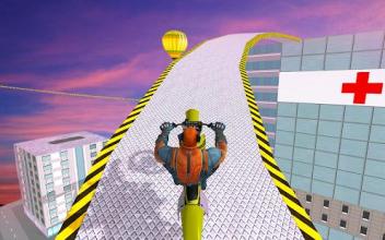 Superhero Bike Stunt Racing fever (kids game)截图1