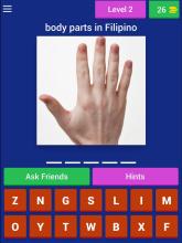 Body Parts in Filipino Quiz截图4