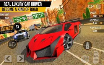 Racing in Highway Car 2018: City Traffic Top Racer截图1