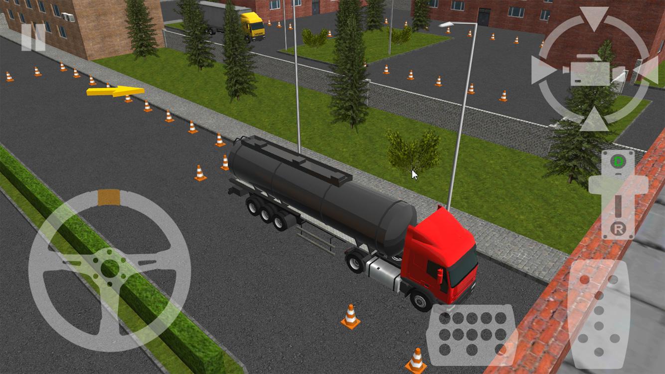 Semi Driver Trailer Parking 3D截图3