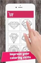 Сoloring book Diamonds - color art pictures free截图2