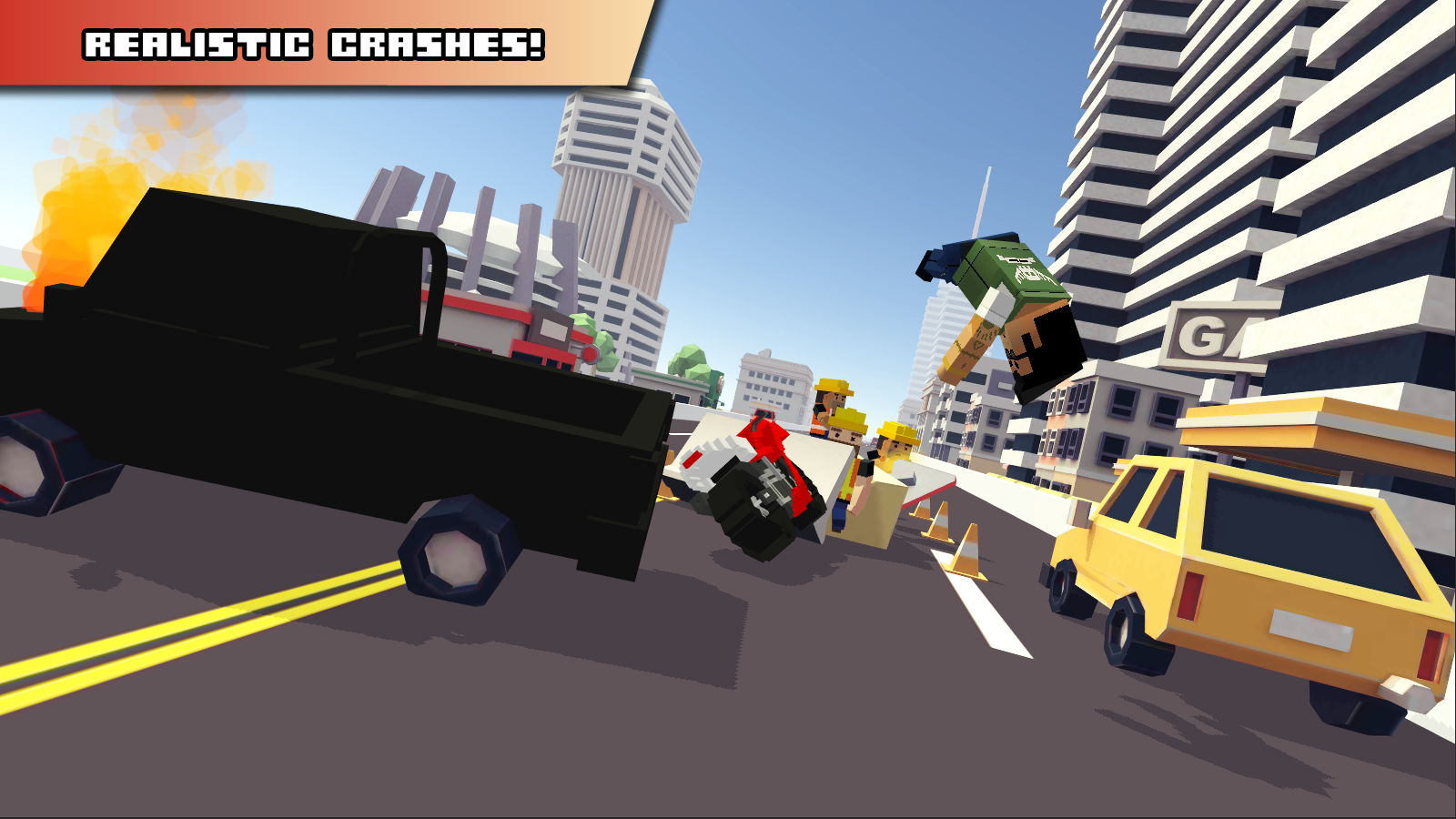 Blocky Moto Racing截图2