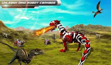 Robot Dinosaur v Tiger Attack T Rex Dinosaur Games截图4