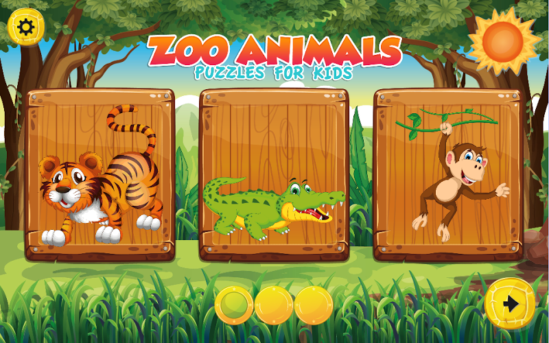 Puzzles for kids Zoo Animals截图1