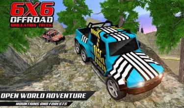 6x6 Spin Offroad Mud Runner Truck Drive Games 2018截图5