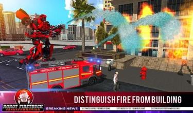 Firefighter Real Robot Rescue Fire Truck Simulator截图2