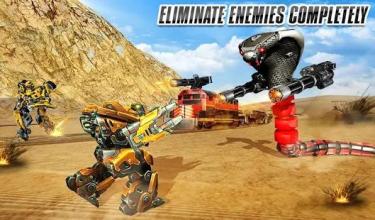 Dragon Snake Transforming Robot Train : Snake Game截图2