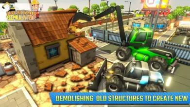 Real Excavator Simulator 2018-Crane Game截图5