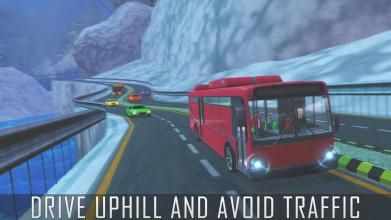 Tourist Coach Bus Uphill Driving截图4