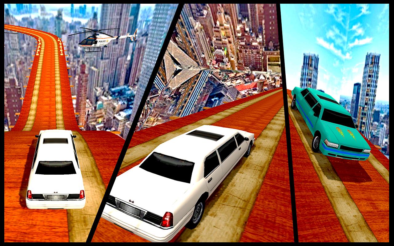 Extreme Limo Mega Ramp - Car Driving Games 3D截图3