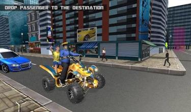 Taxi Cab ATV Quad Bike Limo City Taxi Driving Game截图5