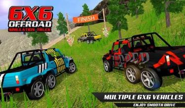 6x6 Spin Offroad Mud Runner Truck Drive Games 2018截图2