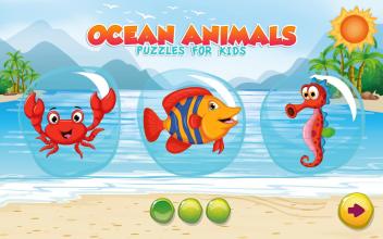 Puzzles for kids Ocean Animals截图4