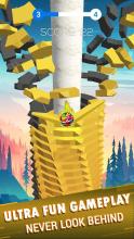 Helix Tower Crush Neon Stack Shooter 3D截图4