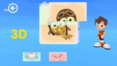 Animals 3D puzzles: Toddler games for 3+ year olds截图2