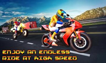 Highway Bike Racing Traffic Moto Racer截图2