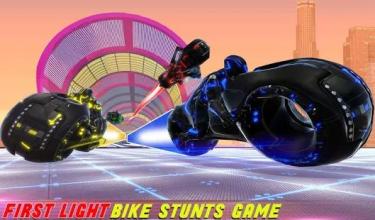 Tron Bike Stunt Racing 3d Stunt Bike Racing Games截图1