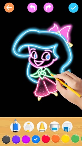 Draw Glow Princess截图3