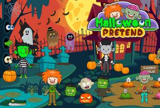 My Pretend Halloween - Trick or Treat Friends FREE截图1