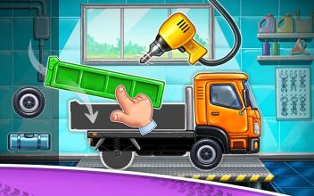 Truck games for kids - house building * car wash截图5