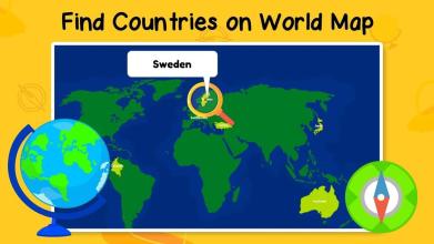 Geography Games for Kids: Learn Countries via quiz截图2