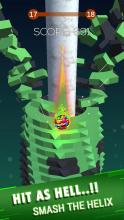 Helix Tower Crush Neon Stack Shooter 3D截图5