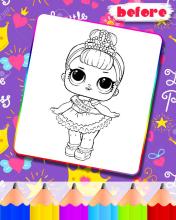 Dolls Coloring pages  lol surprise截图3