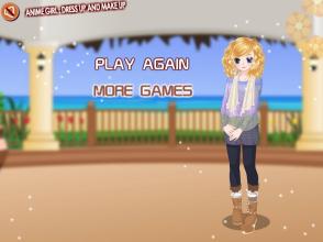 Anime girl : dress up and makeup game截图2