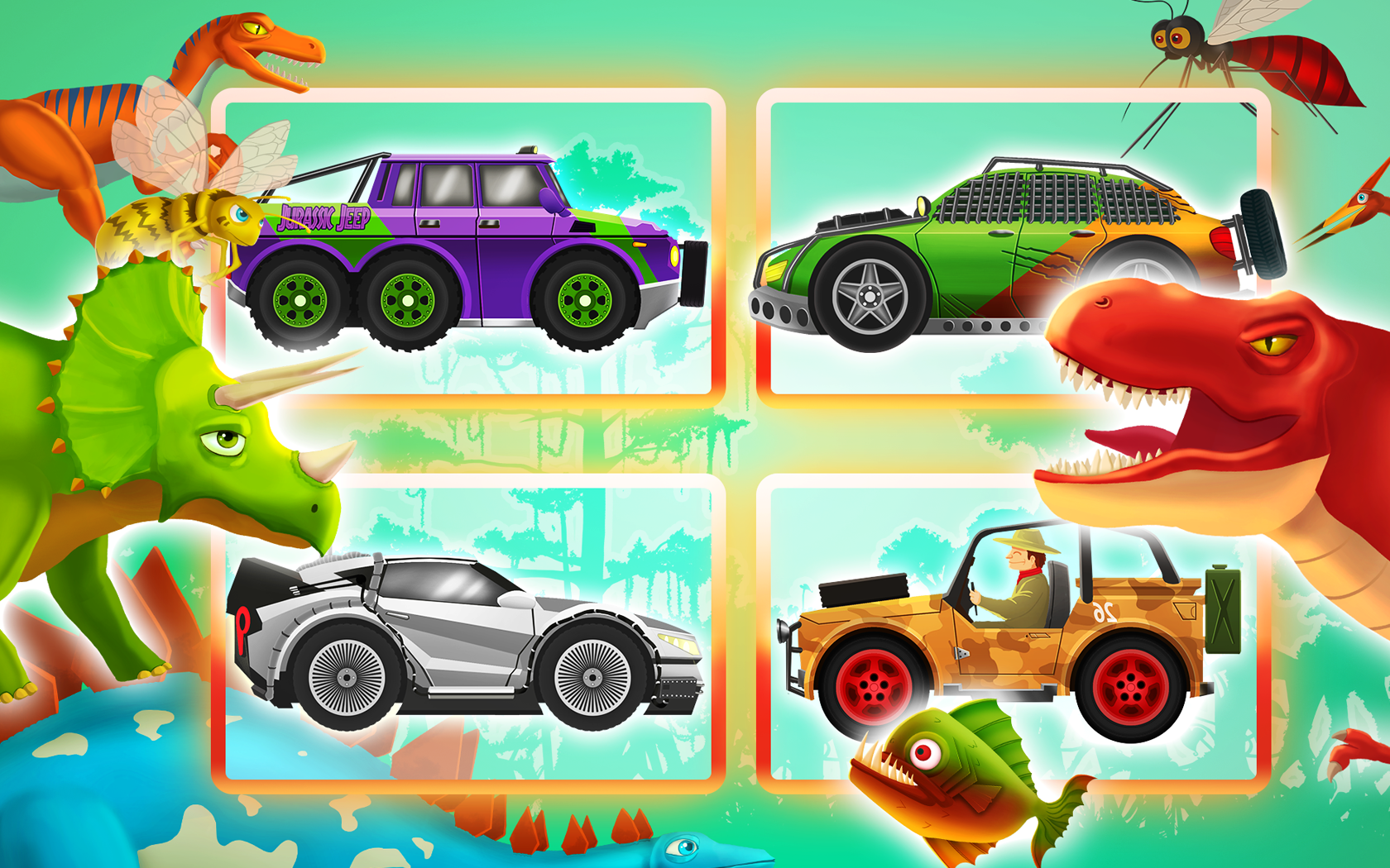 Fun Kid Racing Dinosaurs World截图1