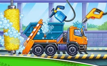 Truck games for kids - house building * car wash截图4